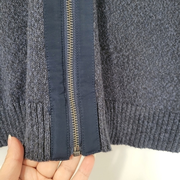 Daniel Hechter Paris Men's Blue Cotton Zip-Up Sweater Size XXL - Picture 7 of 8